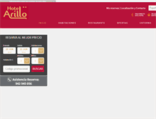 Tablet Screenshot of hotelarillo.com